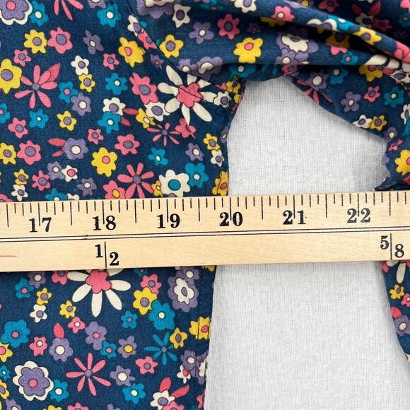 MOODS OF NORWAY Arne Vik Button Up Shirt Men M Blue Retro Floral Cotton Slim Fit - Picture 10 of 12